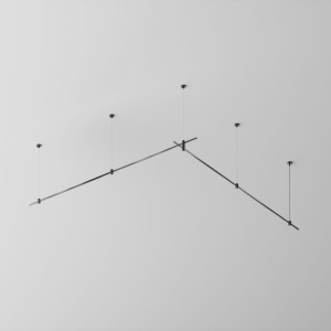 Основание двухуровневое на тросовых подвесах Hang для трековых светильников Maytoni Technical Flarity TFC-Flar-H06-B