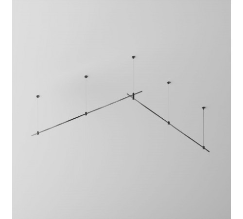 Основание двухуровневое на тросовых подвесах Hang для трековых светильников Maytoni Technical Flarity TFC-Flar-H06-B