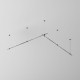 Основание двухуровневое на тросовых подвесах Hang для трековых светильников Maytoni Technical Flarity TFC-Flar-H06-B