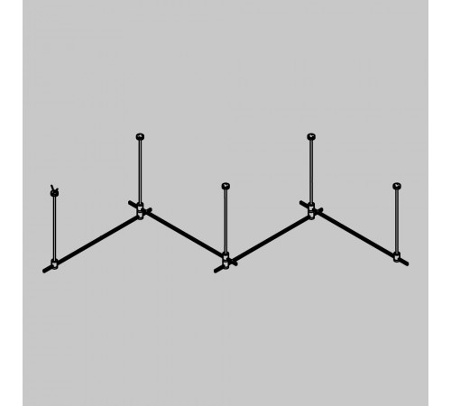 Основание Long двухуровневое на жестких подвесах для трековых светильников Maytoni Technical Flarity TFC-Flar-L02-B
