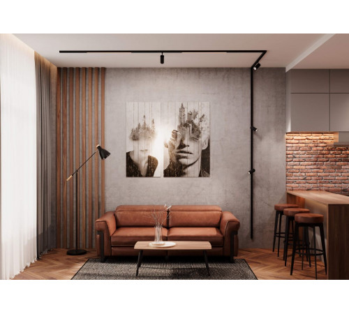 Шинопровод магнитный накладной Crystal Lux CLT 0.114 01 L2000 BL