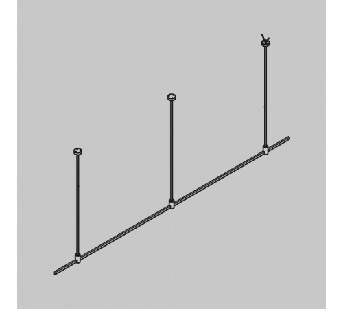 Основание Long прямое на жестких подвесах для трековых светильников Maytoni Technical Flarity TFC-Flar-L01-BS