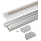 Комплект Эра TR-SET-200-1PT-PC WH шинопровод однофазный с профилем для натяжного потолка 2м белый Б0072544