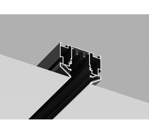 Встраиваемый шинопровод в натяжной ПВХ потолок Crystal Lux Space 220 CLT 0.135 01 L2000 BL