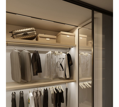 Шинопровод магнитный накладной Arlight MAG-MICROCOSM-TRACK-1115-ARC-R600 (BK) (IP20 Металл) 043247(1)