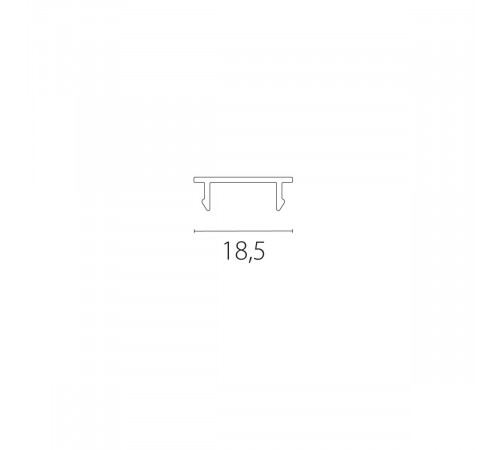 Экран декоративный (1м) к треку 5040xx-(F)/(R) Lightstar Quattro 504007-FR