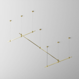 Основание двухуровневое на тросовых подвесах Hang для трековых светильников Maytoni Technical Flarity TFC-Flar-H07-BS