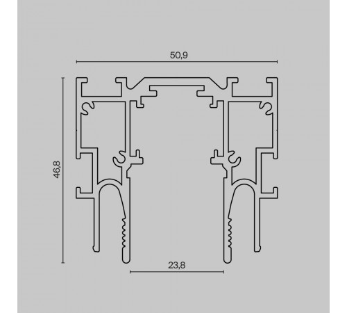 Шинопровод магнитный для монтажа в натяжной потолок Maytoni Technical Exility ClipLine TRX034-SCCL-422B Шинопровод магнитный для монтажа в натяжной потолок Maytoni Technical Exility ClipLine TRX034-SCCL-422B