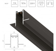 Шинопровод однофазный встраиваемый Lightstar Teta Pro 505237
