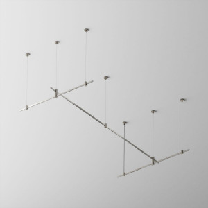 Основание двухуровневое на тросовых подвесах Hang для трековых светильников Maytoni Technical Flarity TFC-Flar-H07-PT