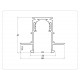Шинопровод встраиваемый под ГКЛ 9,5мм Ambrella Light Magnetic Standard GL3338-9.5