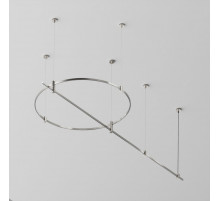 Основание круглое+прямое  на тросовых подвесах Hang для трековых светильников Maytoni Technical Flarity TFC-Flar-H05-PT