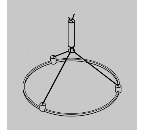 Основание круглое для трековых светильников Maytoni Technical Flarity TFC-Flar-H01-PT
