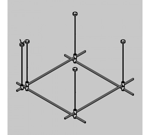 Основание на тросовых подвесах Hang для трековых светильников Maytoni Technical Flarity TFC-Flar-H04-BS