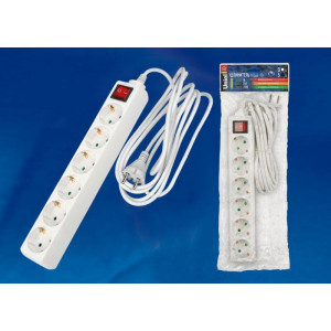 Удлинитель (02939) Uniel 6гн х 3м с/з Standard S-GCD6-3B