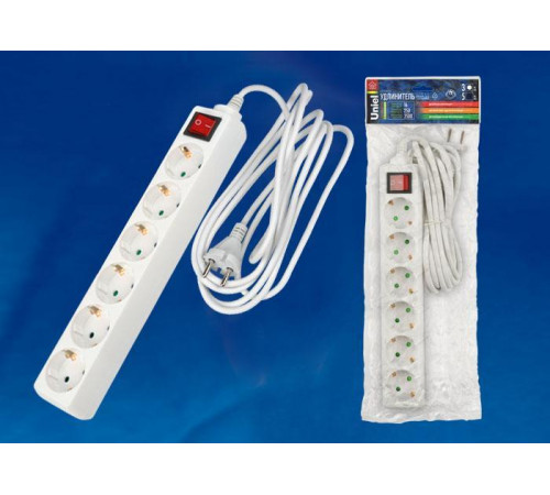 Удлинитель (02939) Uniel 6гн х 3м с/з Standard S-GCD6-3B