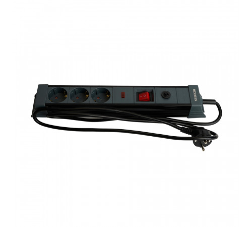 Сетевой фильтр 3-местный с/з Stekker Techno HM22-31-02 50153 Сетевой фильтр 3-местный с/з Stekker Techno HM22-31-02 50153