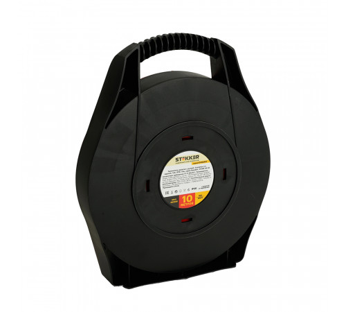 Удлинитель-рулетка на 4 розетки с/з с ручкой Stekker Standart STD06-40-50 10м 50179 Удлинитель-рулетка на 4 розетки с/з с ручкой Stekker Standart STD06-40-50 10м 50179