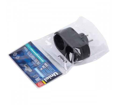 Сетевой разветвитель Uniel S-ES2-16O BLACK UL-00011234 Сетевой разветвитель Uniel S-ES2-16O BLACK UL-00011234
