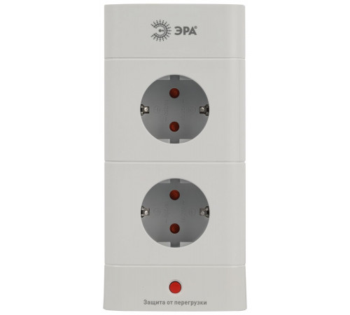 Сетевой фильтр ЭРА TWR-8es-1,5m-4USB-W башня с защитой заземлением с выключателем 8 розеток+4xUSBA+C 1,5м 16А белый Б0069071