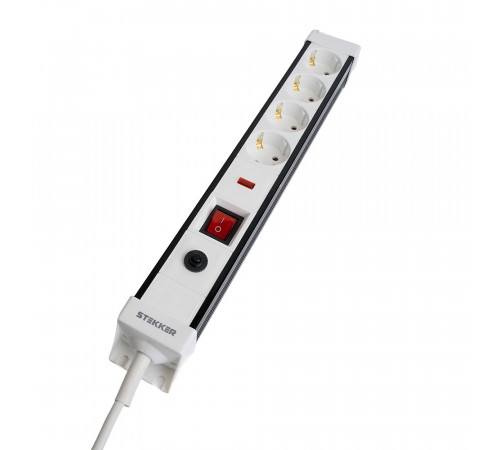 Сетевой фильтр 4-местный с/з Stekker Techno HM22-41-03 50148 Сетевой фильтр 4-местный с/з Stekker Techno HM22-41-03 50148