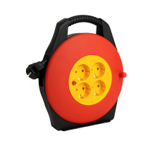 Удлинитель-рулетка на 4 розетки с/з с ручкой Stekker Standart STD06-40-50 10м 50179