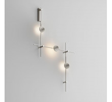 Готовая конструкция настенная прямая со светильниками Plato 3 шт. и блоком питания Maytoni Technical Flarity TFC-Flar-W01-PT