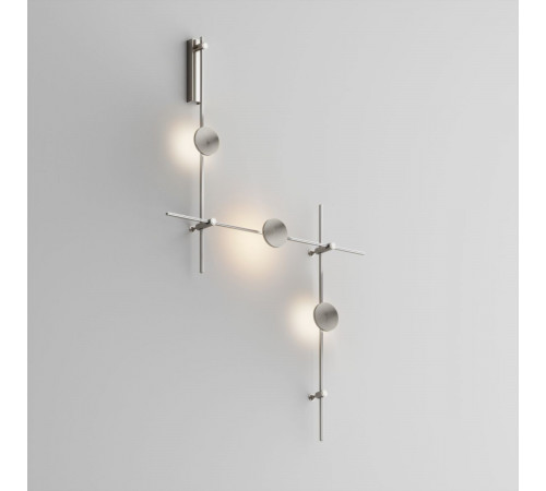 Готовая конструкция настенная прямая со светильниками Plato 3 шт. и блоком питания Maytoni Technical Flarity TFC-Flar-W01-PT