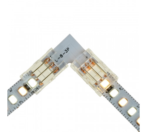 Соединитель угловой 10мм для CCT SMD ленты шириной 8 мм Feron LD172 52003