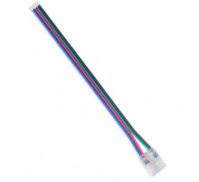 Коннектор прокалывающий 5 pin для подключения RGBW LED ленты 12мм, тип COB длина провода 150мм Apeyron 09-162