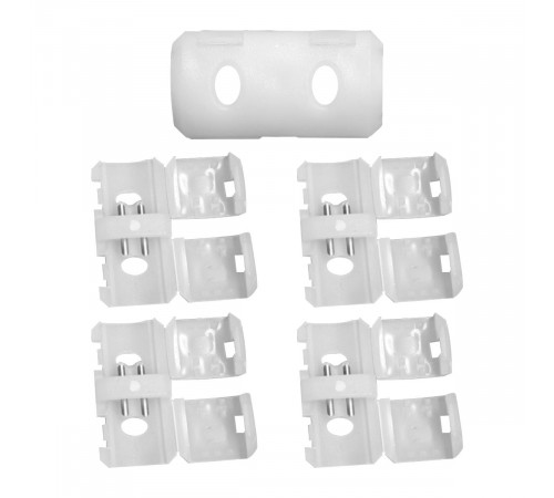 Комплект (5шт) коннекторов для прямого соединен. светод. ленты НЕОН COB 220В, арт.17-51/52/53 Apeyron 09-145