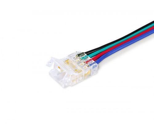 Соединитель гибкий двухсторонний Ambrella Light Illumination COB RGB 12/24V для лент 10mm (4 конт.) (5шт. в комплекте) GS7921