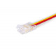 Соединитель гибкий односторонний Ambrella Light Illumination COB CCT 12/24V для лент 8mm (3 конт.) (5шт. в комплекте) GS7406