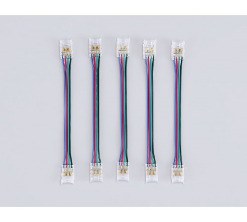 Соединитель гибкий двухсторонний Ambrella Light Illumination COB RGB 12/24V для лент 10mm (4 конт.) (5шт. в комплекте) GS7921