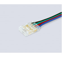 Соединитель гибкий двухсторонний Ambrella Light Illumination COB RGB 12/24V для лент 10mm (4 конт.) (5шт. в комплекте) GS7921