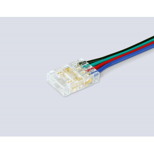 Соединитель гибкий двухсторонний Ambrella Light Illumination COB RGB 12/24V для лент 10mm (4 конт.) (5шт. в комплекте) GS7921
