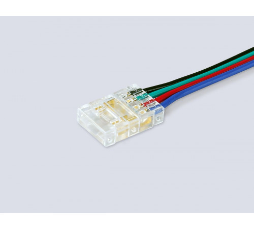 Соединитель гибкий двухсторонний Ambrella Light Illumination COB RGB 12/24V для лент 10mm (4 конт.) (5шт. в комплекте) GS7921