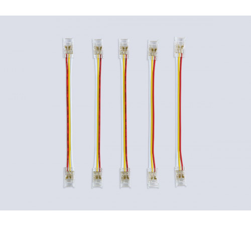 Соединитель гибкий двухсторонний Ambrella Light Illumination COB CCT 12/24V для лент 8mm (3 конт.) (5шт. в комплекте) GS7911