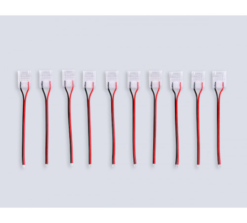 Соединитель гибкий односторонний Ambrella Light Illumination COB 12/24V для лент 12mm (2 конт.) (10шт. в комплекте) GS7378