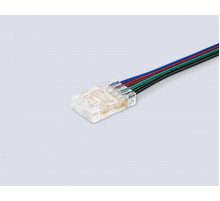 Соединитель гибкий односторонний COB RGB 12/24V для лент 10mm (4 конт.) (5шт. в комплекте) GS7411