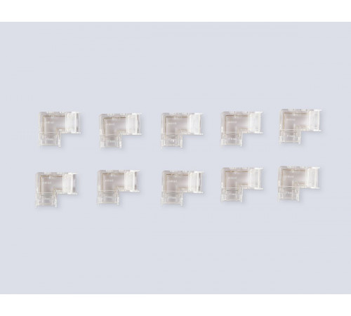 Соединитель угловой Ambrella Light Illumination COB 12/24V для лент 10mm (2 конт.) (10шт. в комплекте) GS6861