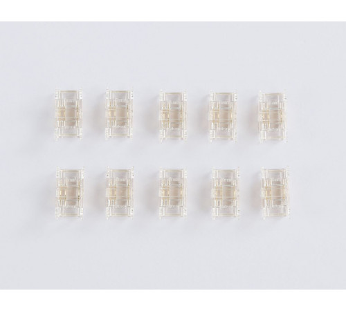 Соединитель прямой Ambrella Light Illumination COB CCT 12/24V для лент 8mm (3 конт.) (10шт. в комплекте) GS6366