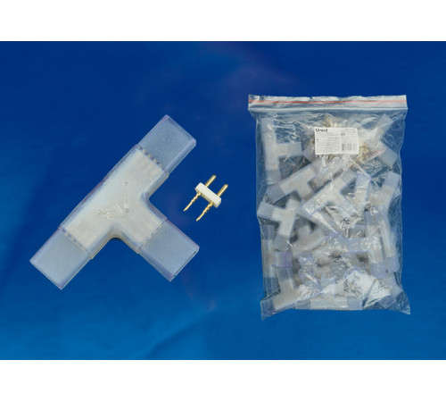 T-соединение для светодиодной ленты (UL-00002931) Uniel UTC-K-32/N21 Clear 025 Polybag