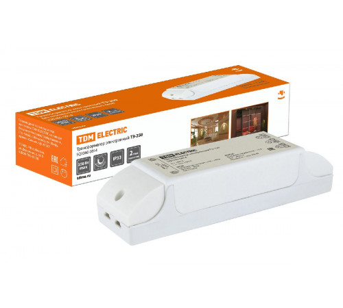 Трансформатор электронный диммируемый TDM Electric 12V 80-250W IP33 20,8A ТЭ-250 SQ0360-0014 Трансформатор электронный диммируемый TDM Electric 12V 80-250W IP33 20,8A ТЭ-250 SQ0360-0014