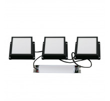 Встраиваемый светильник Uniel ULP-1010-20W/4000K IP54 GRILYATO OPAL BLACK KIT03 UL-00012836