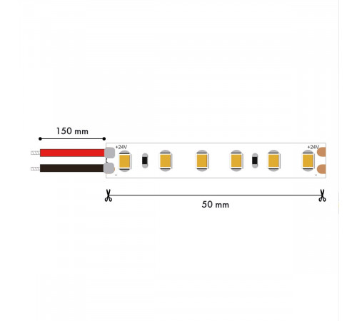 Светодиодная лента Favourite 24В SMD2835 14,4Вт/м 4000K 5м IP20 2001-30565