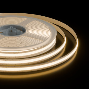 Светодиодная лента Apeyron 24В, 10 Вт/м, 700 лм/м, 3000К, COB, 528 д/м, CRI90+, Free Cut, IP20, 5м 00-397