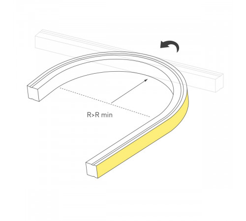 Светодиодная лента герметичная Arlight MOONLIGHT-PRO-TOP-X320-16x16mm 48V White6000 (10 W/m, IP67, 30m, wire x2) (Вывод боковой) 061069