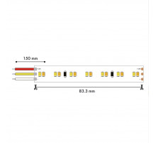 Светодиодная лента Favourite 24В SMD2835 19,8Вт/м 6500K 5м IP65 2001-62065