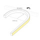 Светодиодная герметичная лента Arlight SPI STARDUST-TOP-B60-30x20mm 12V RGB (12 W/m, IP65, 5m, wire x1) 042134